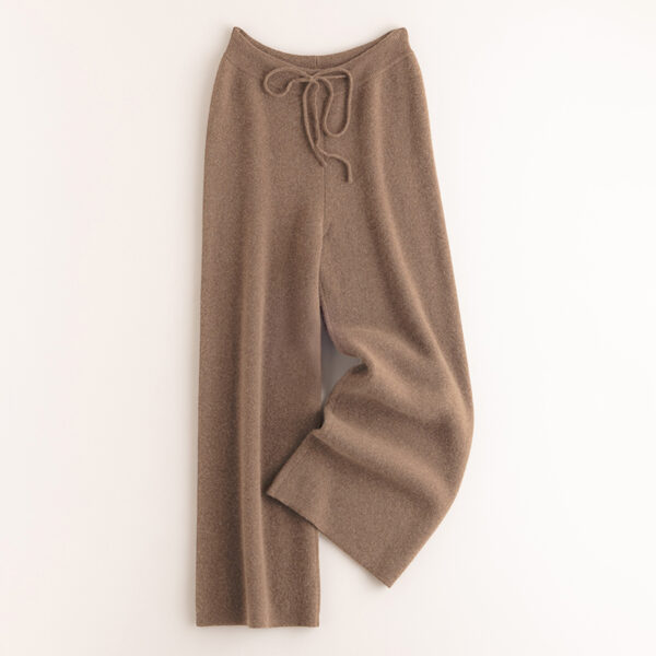 FULL NEEDLE KNITTED LOOSE PANTS - Image 6