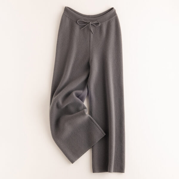 FULL NEEDLE KNITTED LOOSE PANTS - Image 7