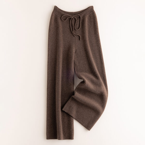 FULL NEEDLE KNITTED LOOSE PANTS - Image 8