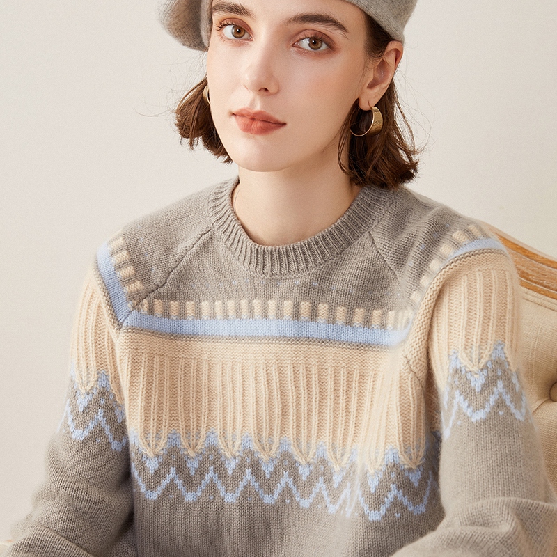 INTARSIA RD RAGLAN JUMPER