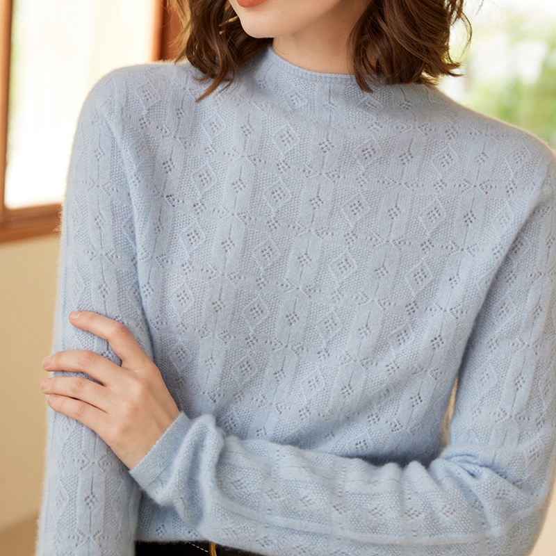 SEAMLESS POINTELLE KNITTED WOMENSWEAR BOXY FIT