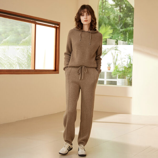 CARDIGAN KNITTED HOODIE - Image 3