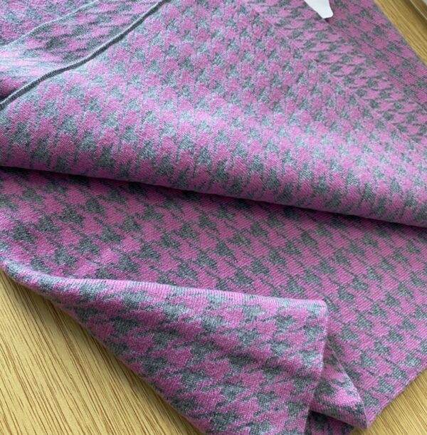 HOUNDSTOOTH  JACQUARD WRAP