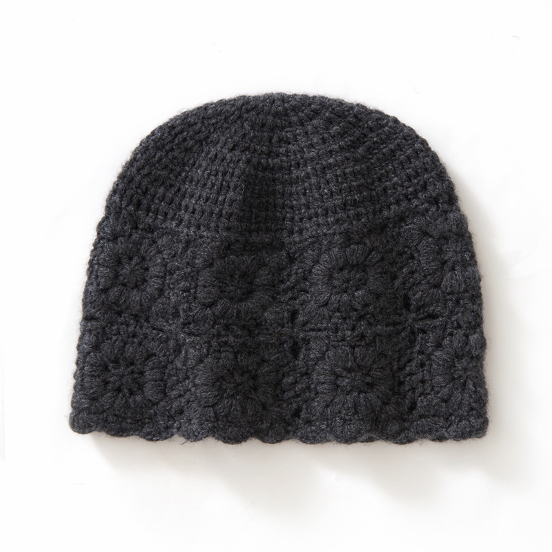 CROCHET CASHMERE HAT
