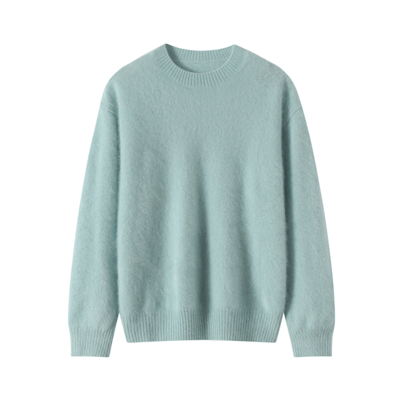 BRUSHED CASHMERE RD NK SWEATER